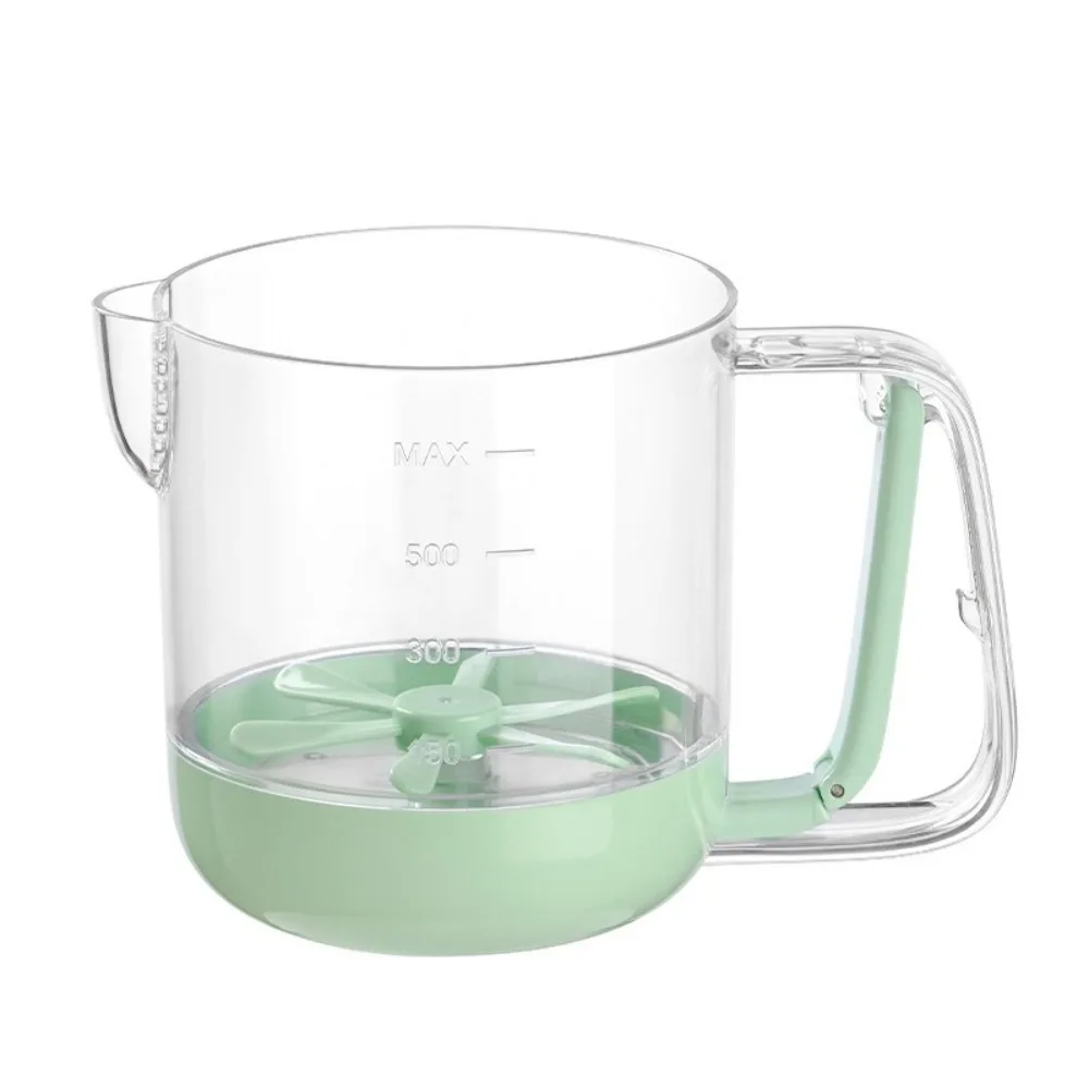 

with Clear Scale Mixing Cup Whisk Dust-proof Manual Cream Stirring Cup Time Saving Semi-automatic Egg Beater