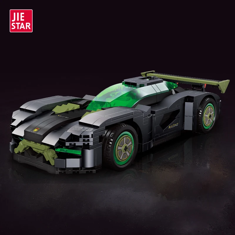 

Xezri Super Sports Car Decorative Building Block 92027 582Pcs Puzzle Racing Ornament Model Moc Educational Toy Bricks