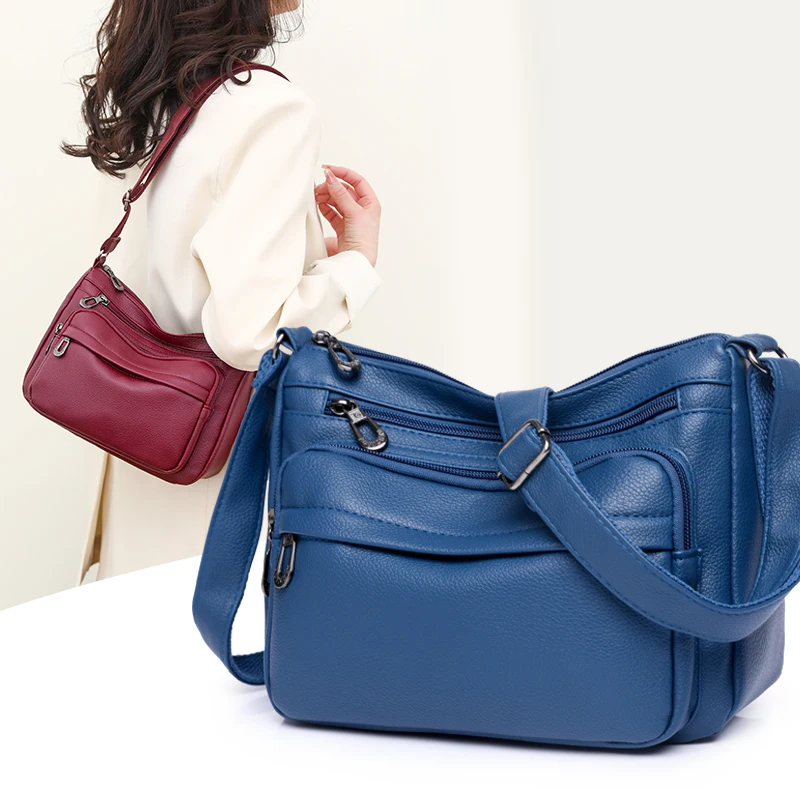 Luxury Leather Handbags New Women Messenger Bags Designer  High Quality Crossbody Shoulder Bag Female Sac A MainBolsa Feminina