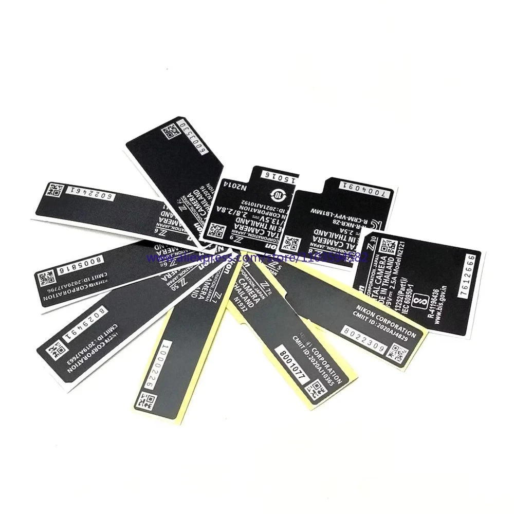 1pcs New for Nikon Z6 Z6II Z50 Z7 Z7II Z5 Z30 Z8 Z9 ZFC Sticker Body Bottom Label Paper Number Digital Repair Unit Part