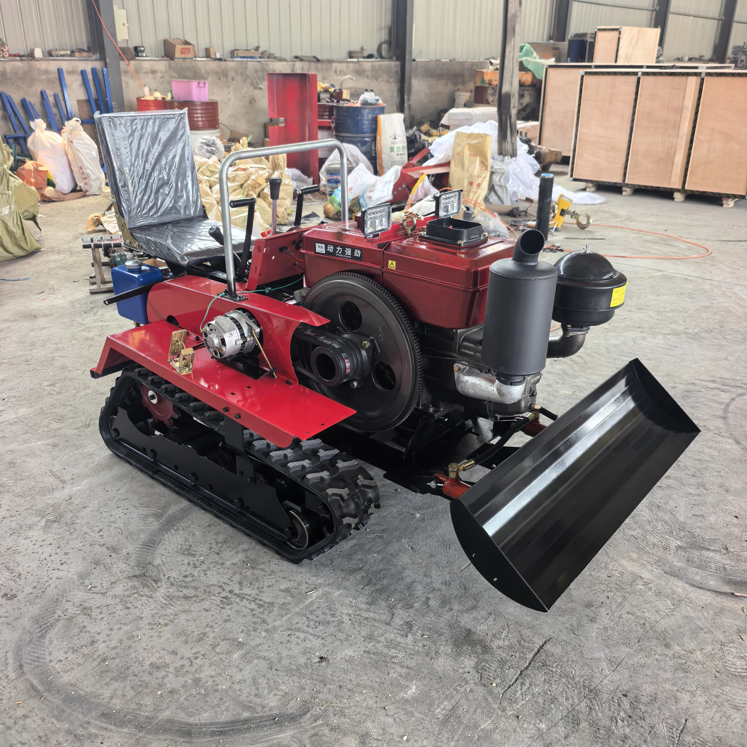 Cultivators Rotary Remote-Controlled Crawler Trencher for Weeding Micro Tiller Machine Agricultural Factory Supply