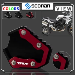 Para Benelli TRK702X TRK702 TRK 702X 702 2022 2023 Acessórios Da Motocicleta Suporte Pad Extensão Kickstand Pé Side Placa de Apoio