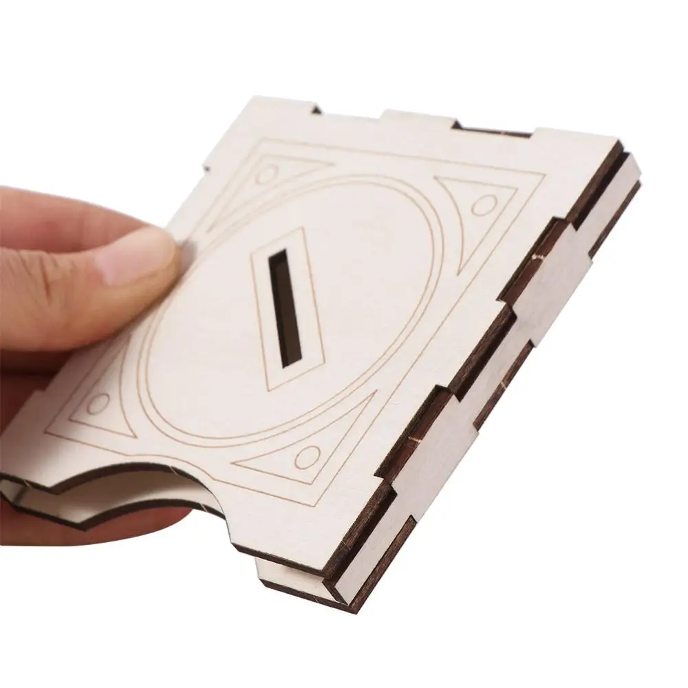 

Assembling Wooden DIY Magic Set Wooden Brain Finger Magic Trick Toy Colorful Classical Magic Pencil Box Toy for Children