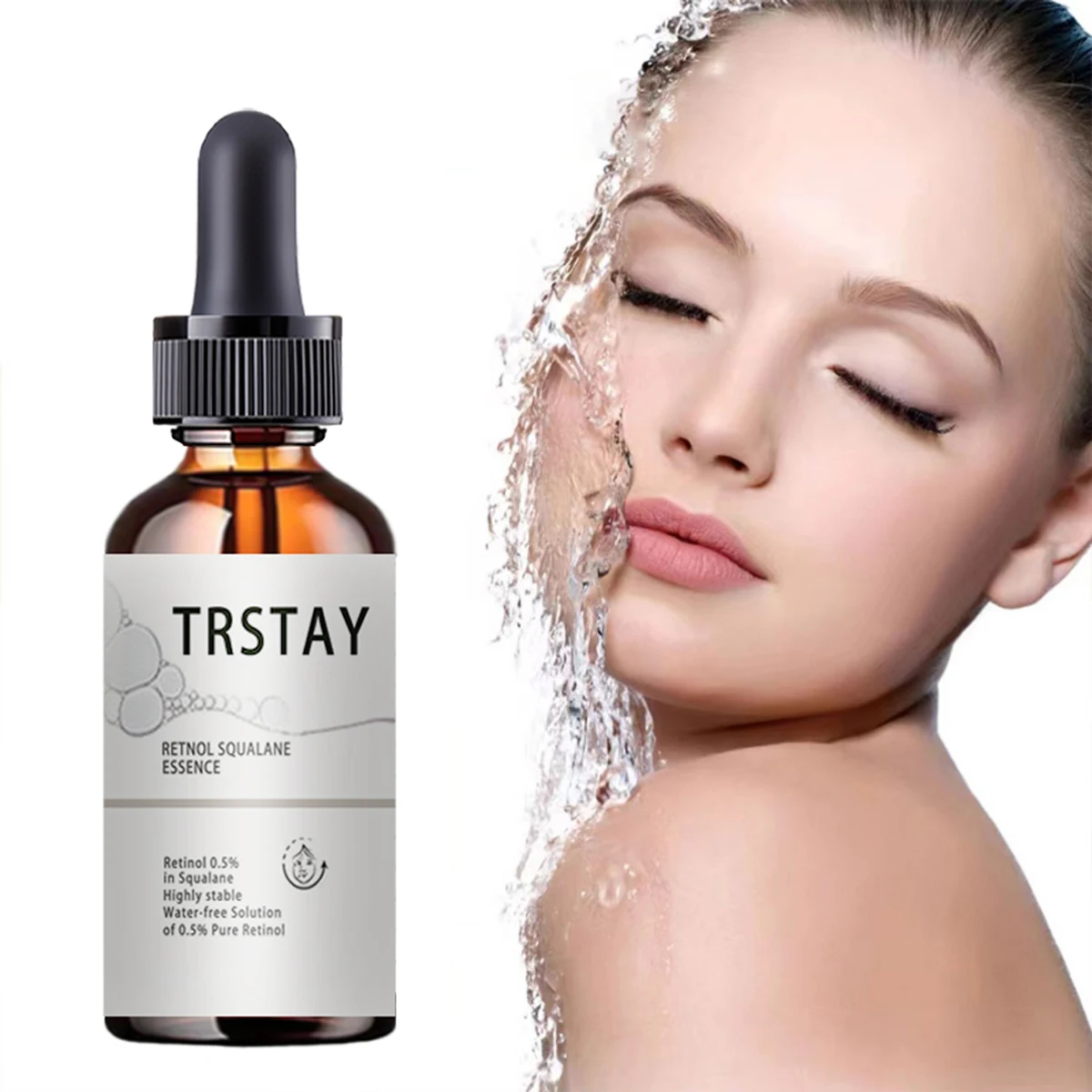 TRSTAY retinol squalene essence brightens skin tone, moisturizes, reduces dullness and tightens skin