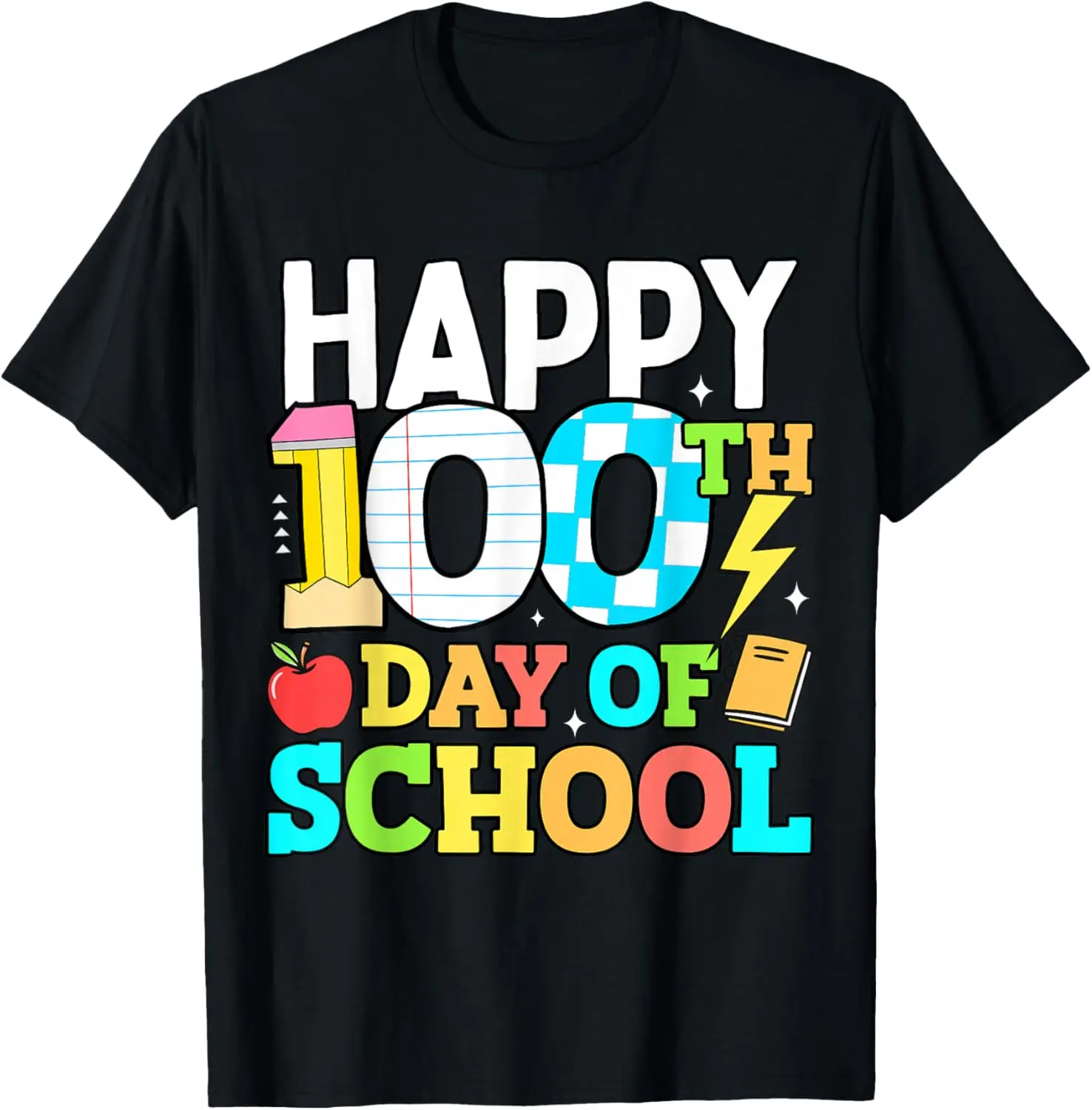 

Happy 100 Days of School Teacher 100th Day of School Kids T-Shirt