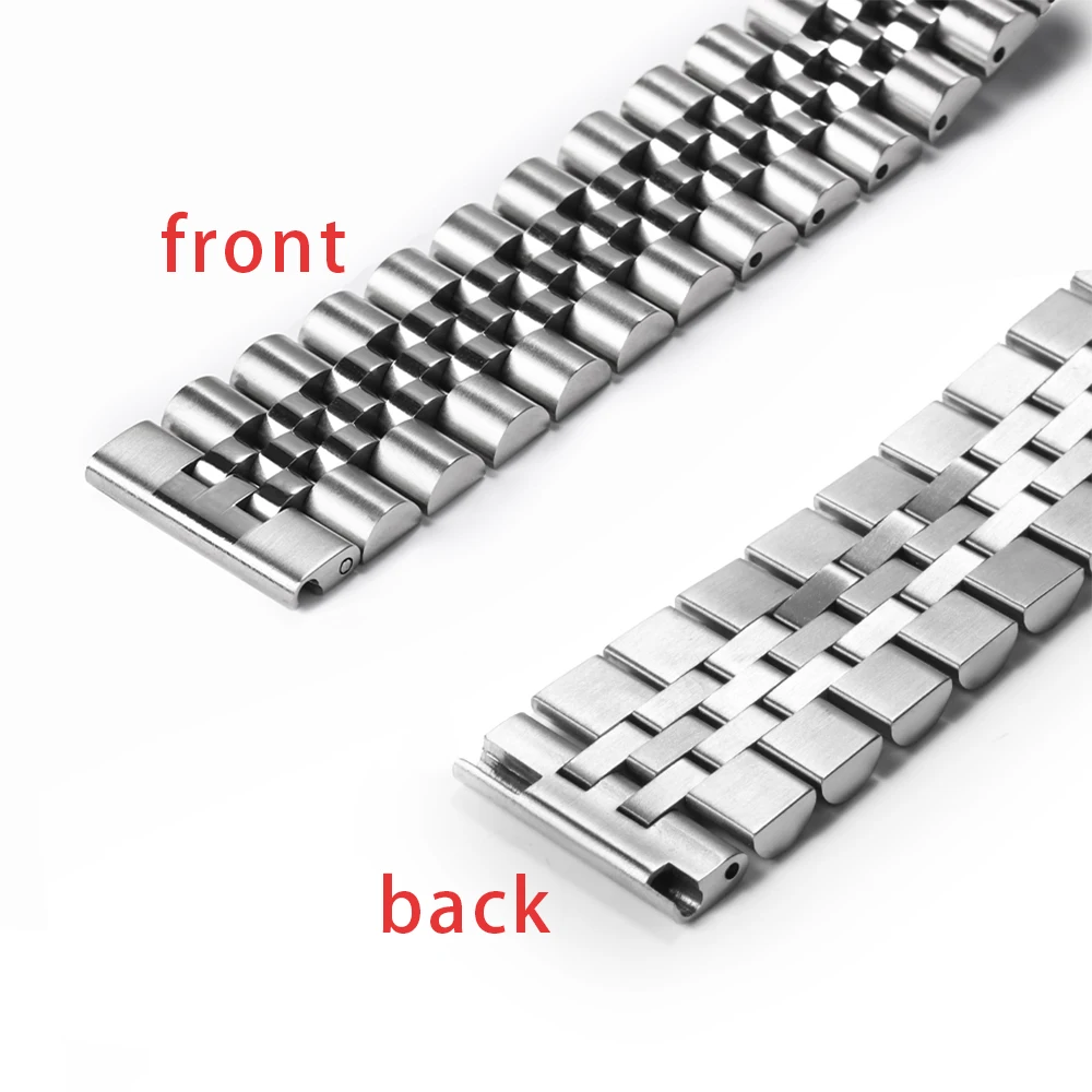 Stainless Steel Watchband for Jubilee Quick Fit Metal Bracelet for Seiko Wristband 18/20/22mm Replacement Strap Watch Accessory