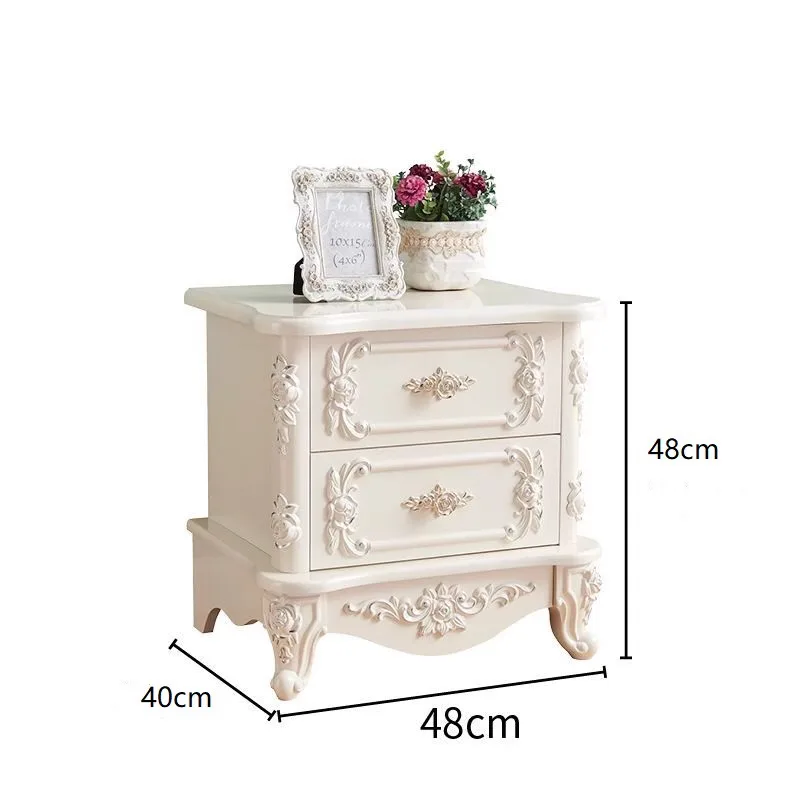 Luxury Bedroom Bedside Table Drawers Modern Beds Living Room Bedside Table White Home Muebles Para El Hogar Furniture Decoration