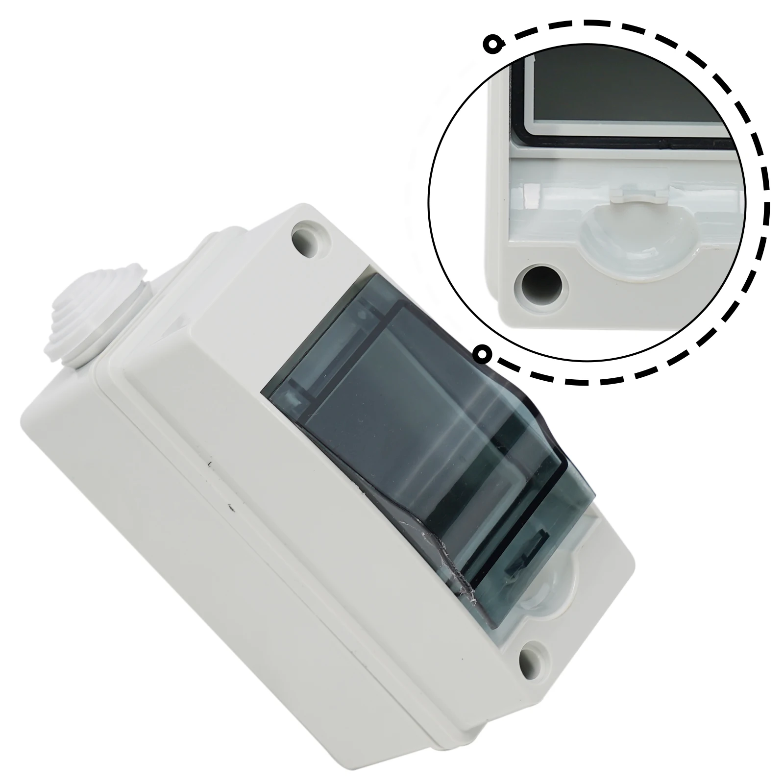 Breaker Box Distribution Box ABS+PC Junction Accessories Replacement With Transparent Cover Brand New Breaker Box