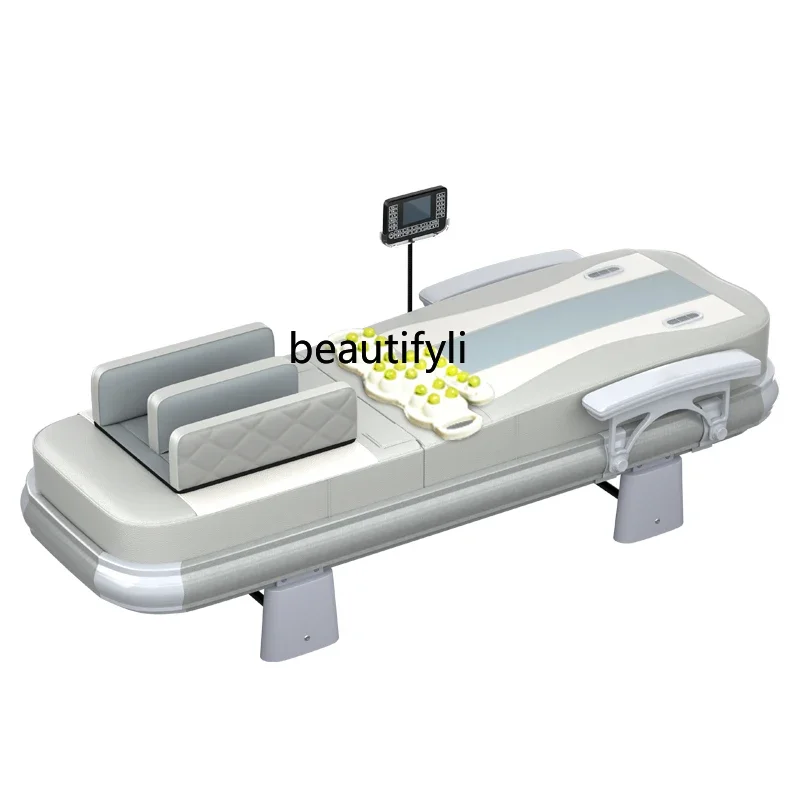 

Tepidity Therapy Bed Multifunctional Warm Jade Massage Bed 3D Spinal Carding Whole Body Cervical Spine Lumbar Massage