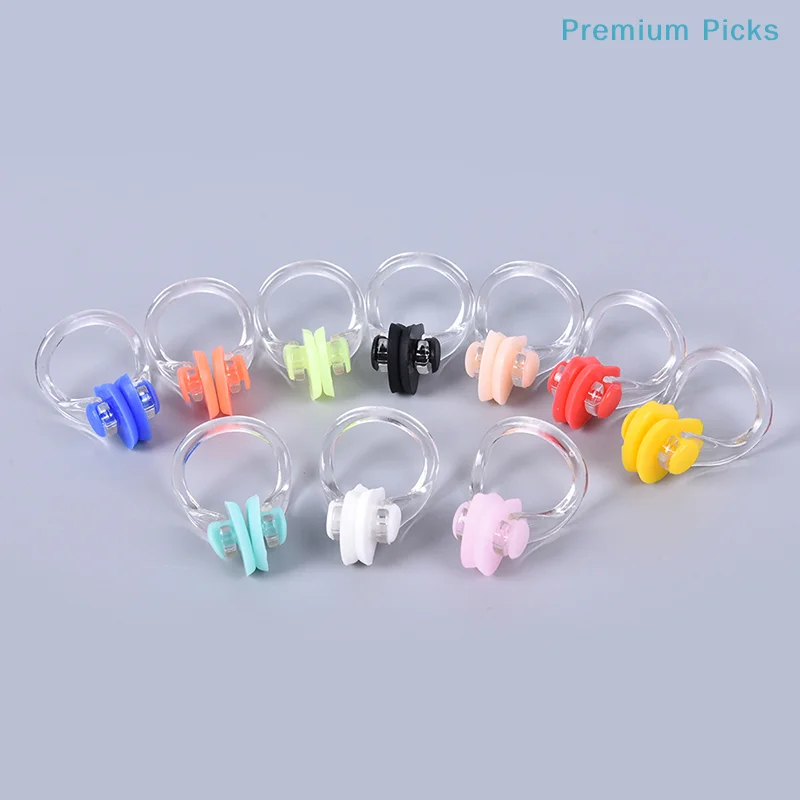 10pcs/lot High Quality Reusable Soft Silicone Swimming Nose Clip Comfortable Diving Surfing Swim Nose Clips For Adults Children