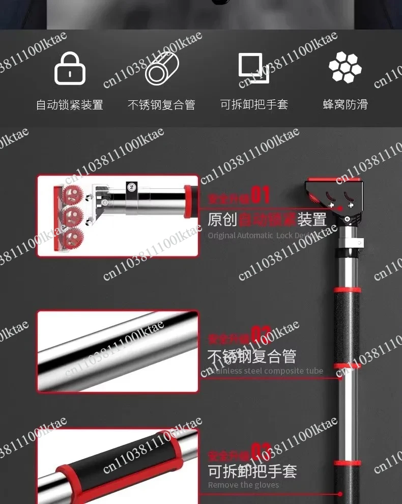 Adjustable Home Use Power Tower Mounted Doorway  Wall Pull Up Bar Chin Up Bar Horizontal Bar