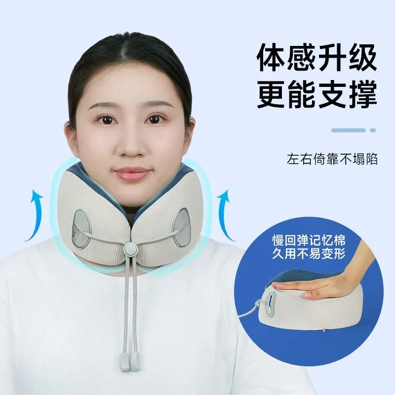 For U Shaped Neck Pillow Memory Foam Travel Pillow Portable Office Nap Support Cushion Airplane Car Home Rest Headrest