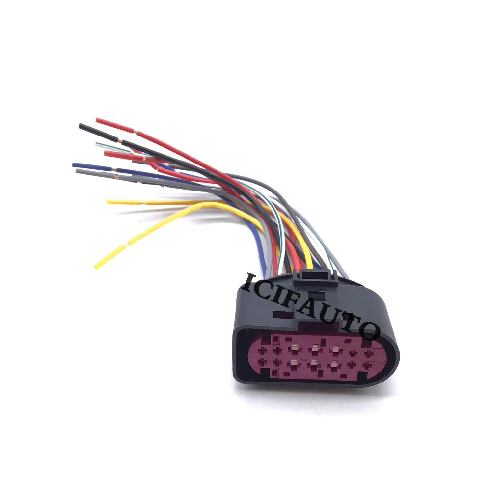 Conector de enchufe de lámpara de xenón para faro delantero, Cable de Cable Pigtail 1J0973737 para VW Golf MK6 CC Eos Fox Gol Jetta Lupo Passat B5 B6 Phaeton