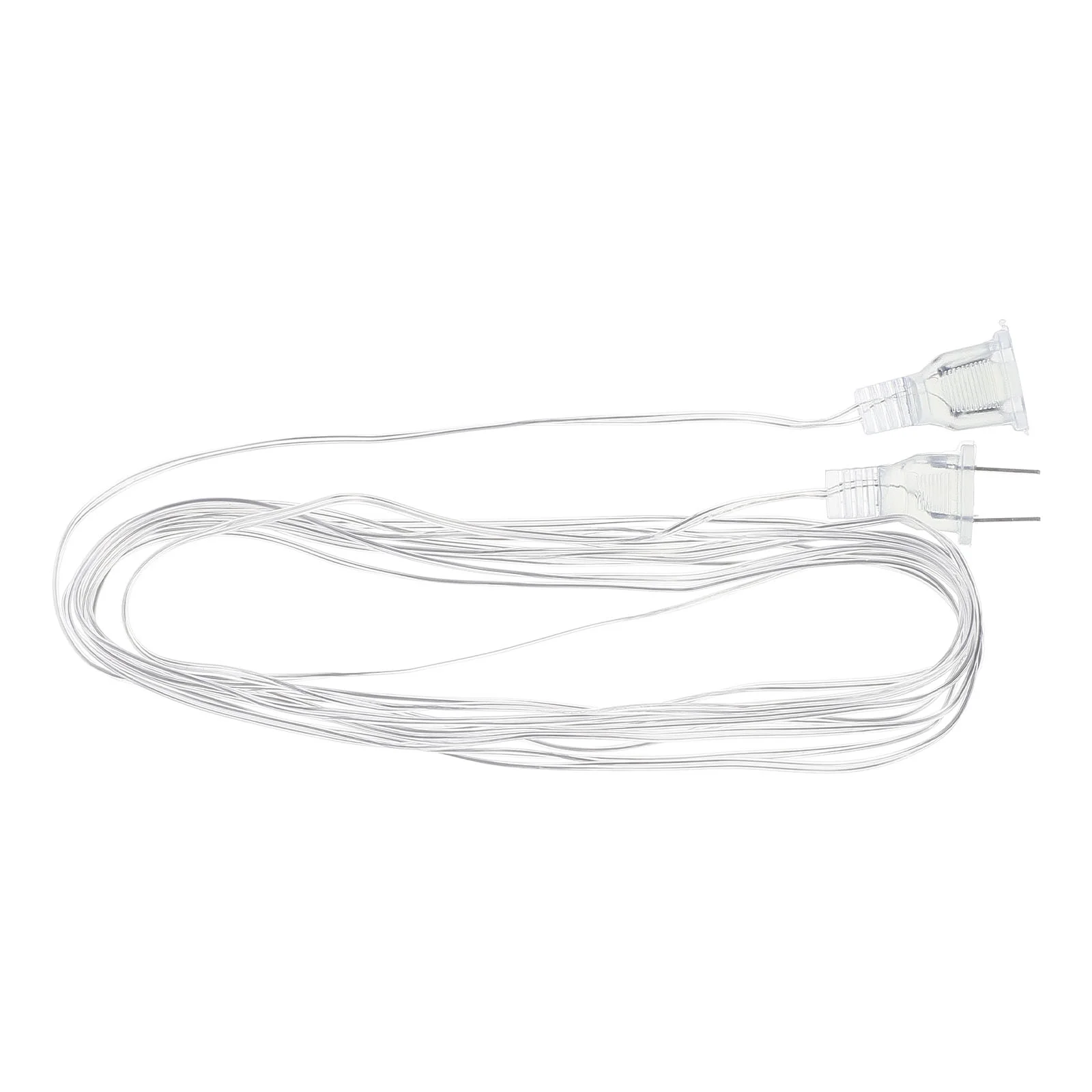 Extension Lights Party Layout Cord Outdoor US Plug Clear Pvc for Tensile Non-tangled