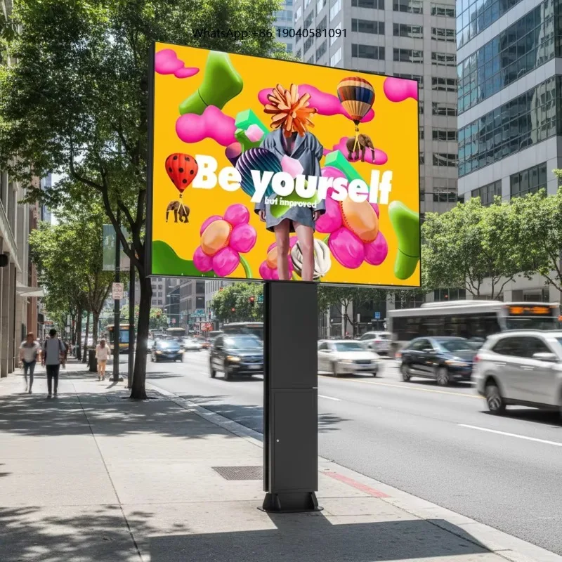OEM ODM Outdoor High Brightness LED Billboard Waterproof Aluminum Structure Sunlight Readable Commercial Advertising Display