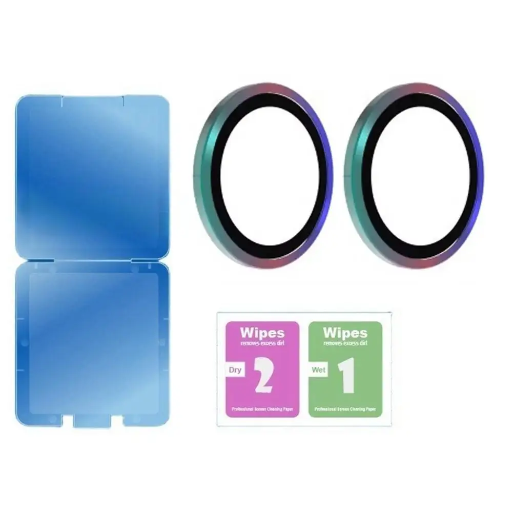For ZTE Nubia Flip 2 Tempered Glass Screen Protector Film Full Coverage Inner/Outer Screen Film / Camera Lens Protector
