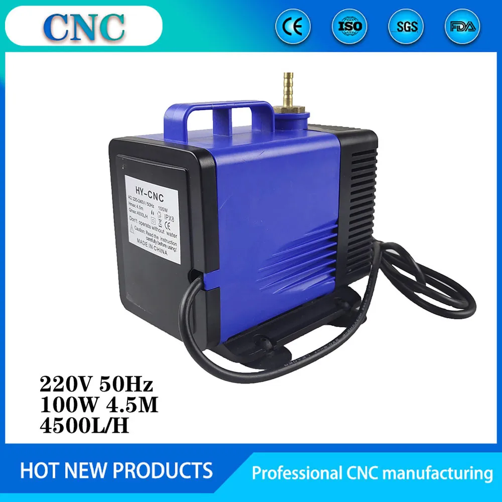 

Multifunctional submersible pump 100W 4.5M 4000L/H AC 220V input laser engraving and cutting machine spindle cooling cnc cooling