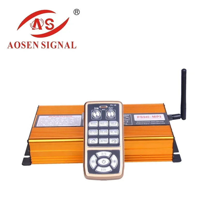 ไซเรนเตือนภัยไฟไหม้ PS940 400w 12V พร้อมลำโพงและฟังก์ชั่น MP3