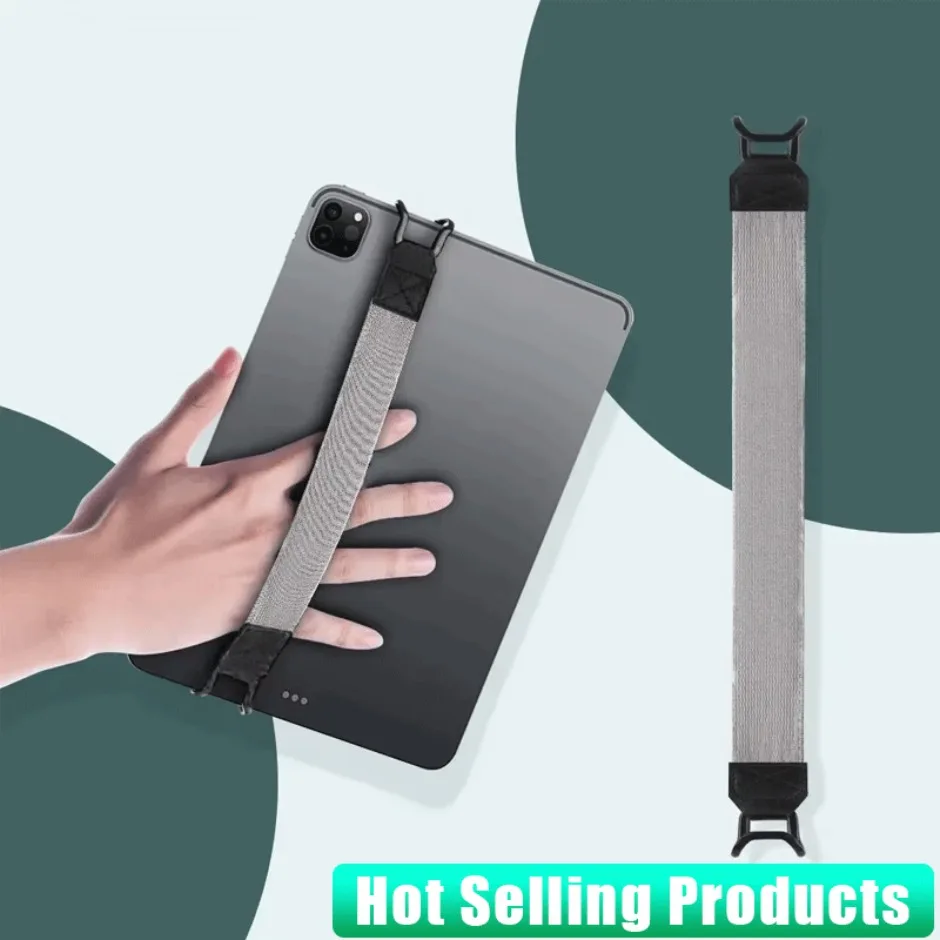 

10.5 inch Universal Hand Strap Leather Handle Grip Security Hand-Strap for iPad/Xiaomi/Samsung Tablet Stand Holder for iPad 9.7