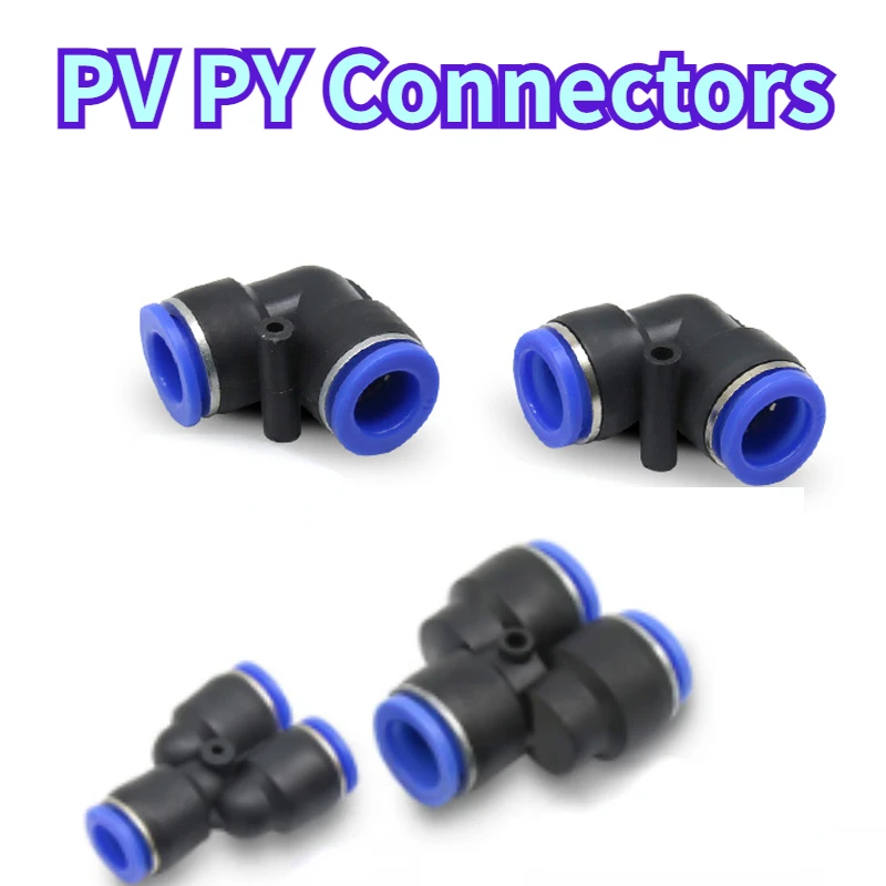 

Pneumatic Fitting Pipe Connector Tube Air Quick Fittings Water Push In Hose Plastic 4mm 6mm 8mm 10mm 12mmPV PY Connectors