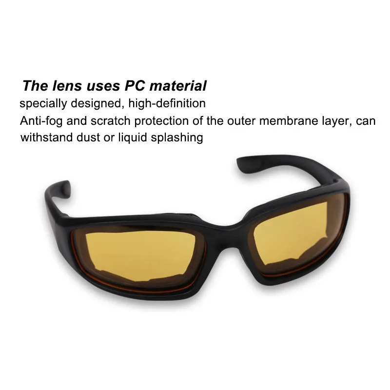 Windproof Motorcycle Goggles UV Protection Men Motor Glasses Riding EyewearMen Eye Protection Windproof Moto Goggles Accessories