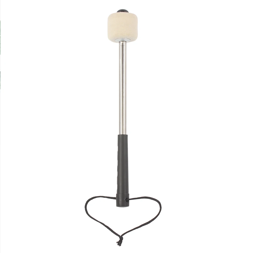 

1Pc Snare Drum Mallet Drum Stick for Percussion Instrument Wool Felt Head Plastic Handle Drumsticks Accessories (White)