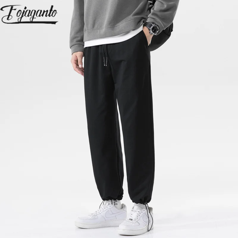 

FOJAGANTO 2024 Outdoor Casual Pants For Men Cotton Slim-Fit Corset Nine-Point Pants High Quality Design Casual Pants For Men