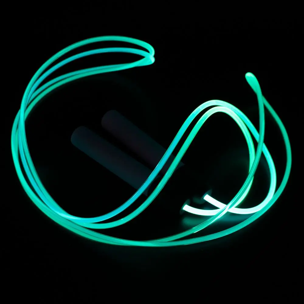 Upgraded Rechargeable Steel Inside Fiber Optic Glowing Flashing Skipping Jump Ropes For Adults Fitness Exercise Skip Rope