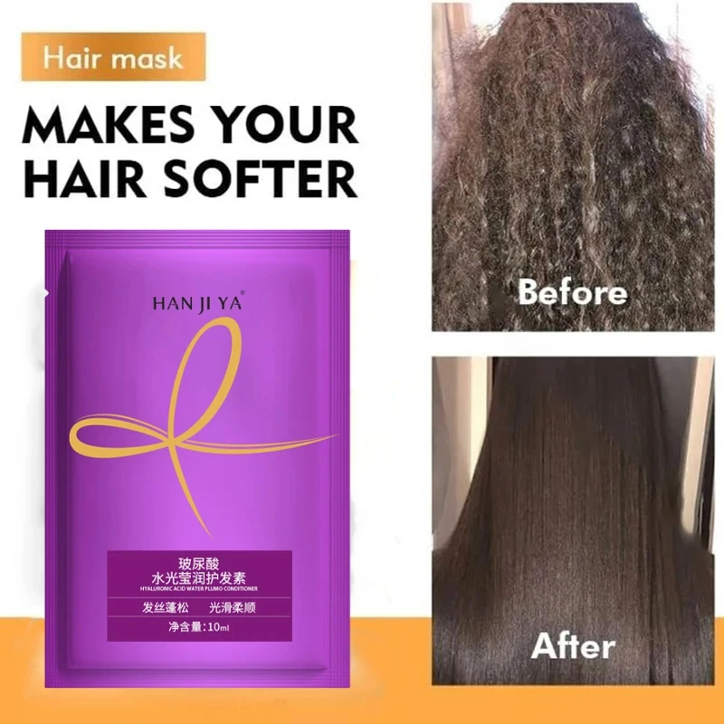 5Pcs Keratin Hair Mask Magical 5 Second Frizz Control Soft Smooth Damage Repair Hyaluronic Acid Conditioner Shiny Hair Care