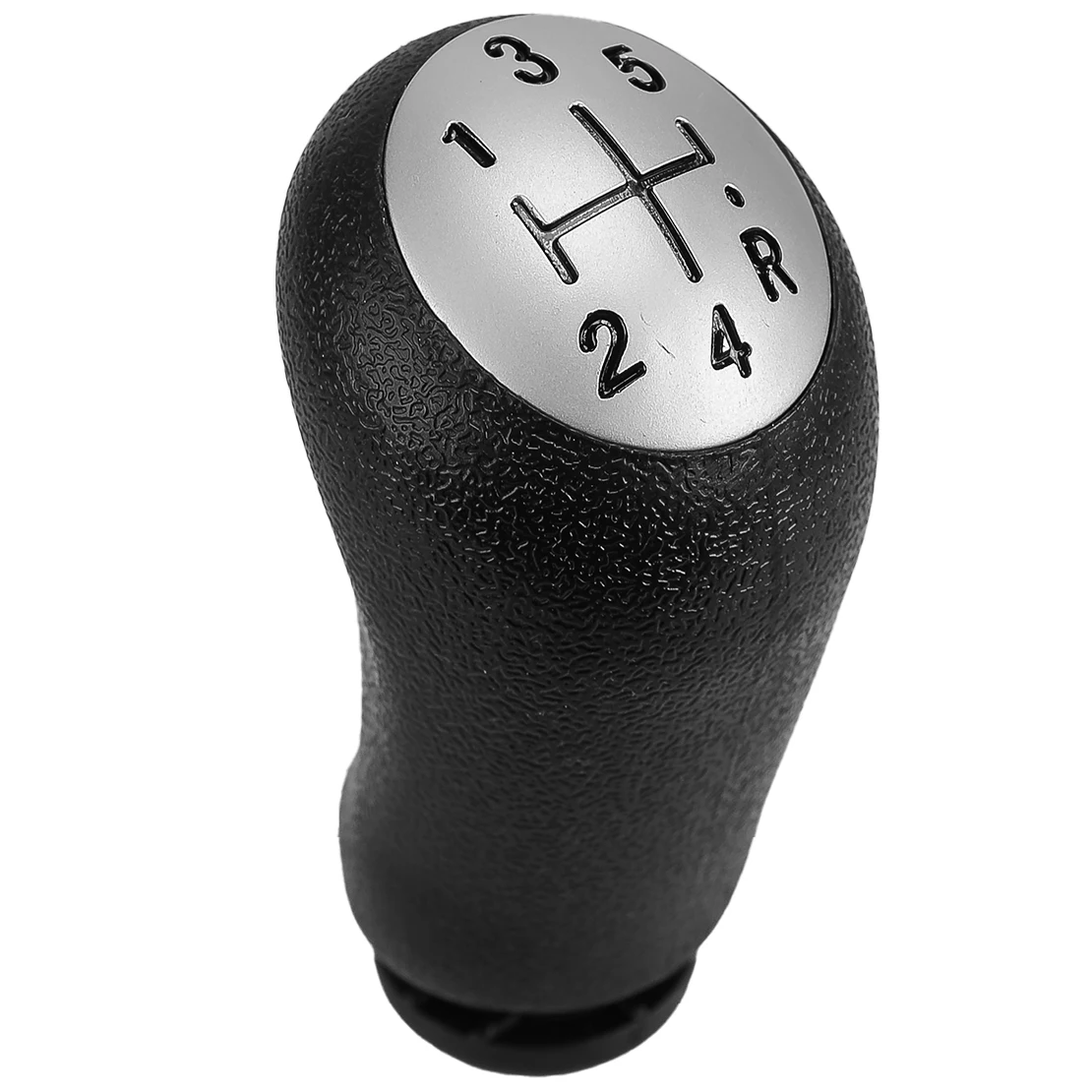 5 Speed Gear Shift Knob Fit For Renault Dacia Duster Matte Silver Top Cover with Black Mark 8200379950 8200059575 8200059578