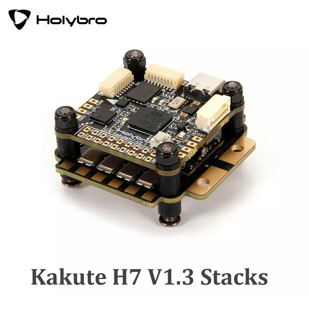 

Полетный контроллер HolyBro Kakute H7 V1.3 стыки H7 MPU6000 Tekko32 F4 50A / Matel 65A 4 в 1 ESC для FPV дронов