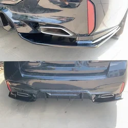 Rear Side Splitter Diffuser For BMW G30 LCI 530i 530d 550i 540d M Pack Double-Sided Exit Modify CS Style Rear Lip 2017-2023