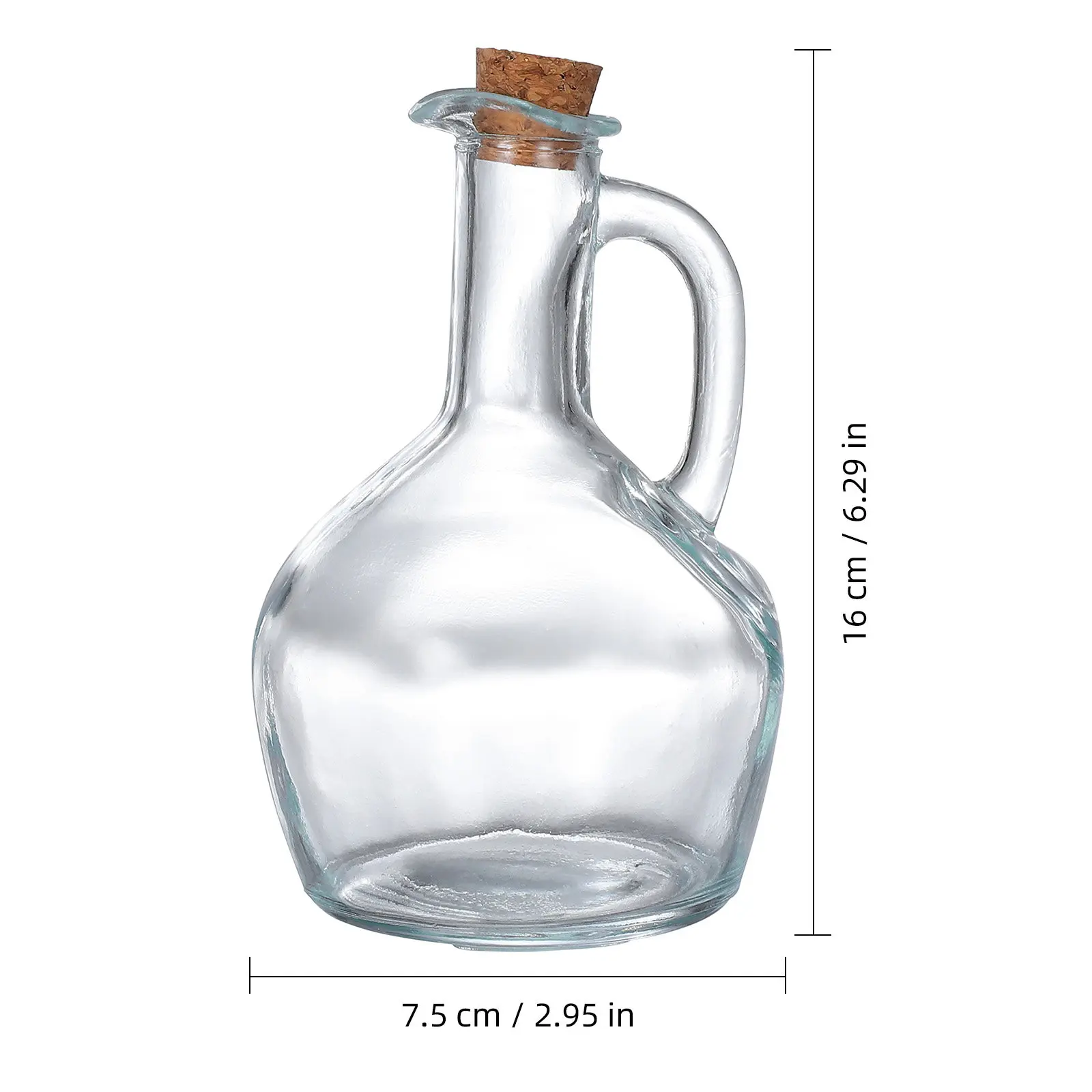 Transparent Glass Seasoning Bottle Oil Dispenser Kitchen Sauce Container Soy Sauce Vinegar Storage Bottle Oil Dispenser view 4