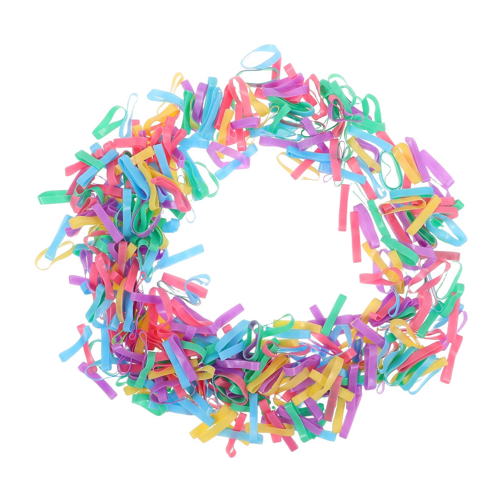 

5 Pack Candy Color Ties High Elasticity Durable Rubber Bands Thin Hair Bands Colored Elastic Ties Disposable Mini Elastics Hair