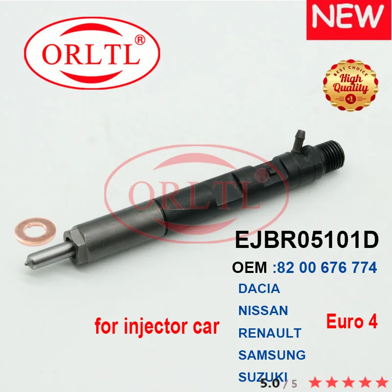 

for DACIA NISSAN RENAULT EJBR05101D 82 00 676 774 8200676774 Injection Nozzle L153PBD Valve 9308-621C Repair Kit 7135-646 Euro 3