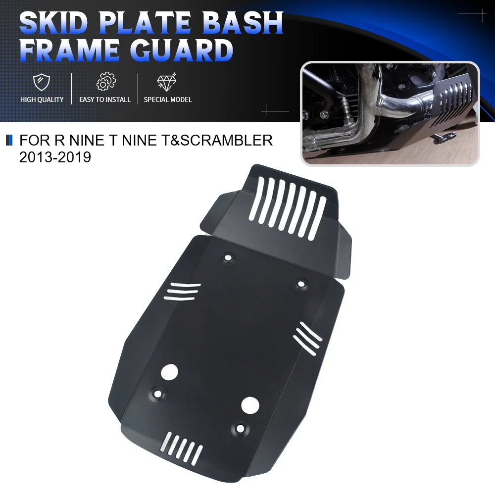 

For BMW R NINE T NINE T&Scrambler 2013-2019 Engine Base Chassis Guard Skid Plate Belly Pan Protector Skid Plate Bash Frame Guard