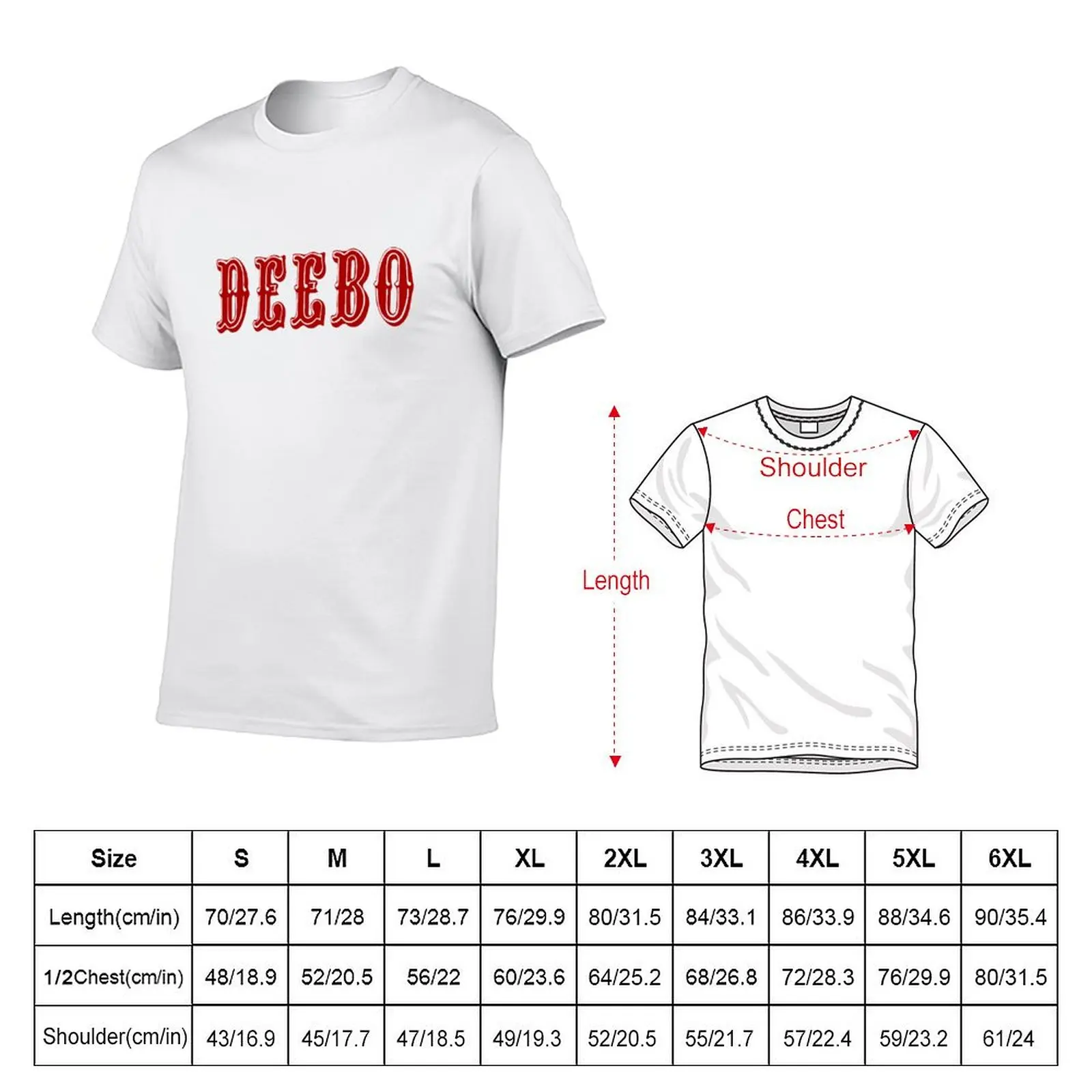 Deebo T-shirt vintage clothes plus size tops kawaii clothes sweat t shirts for men cotton