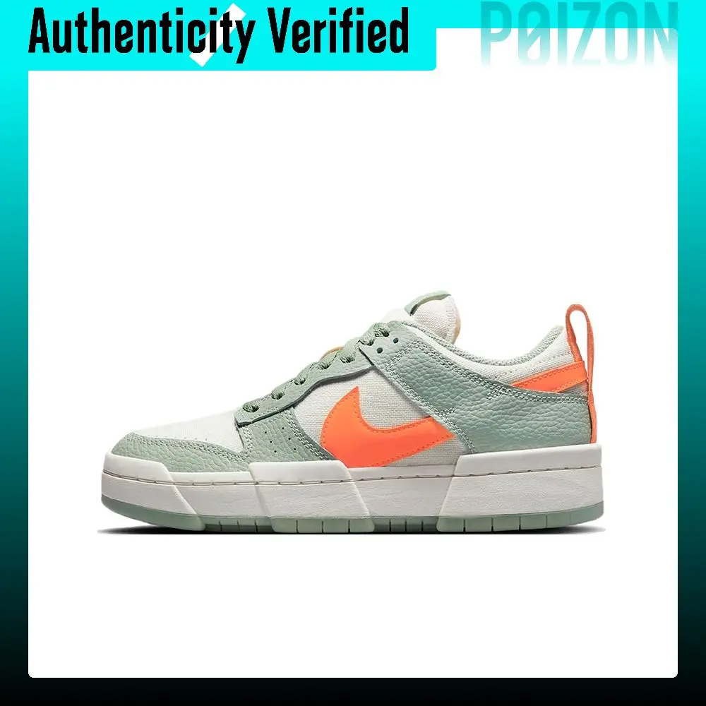 Nike Dunk Disrupt Skate Shoes Women's Low-top White/Green/Orange DJ3077-001