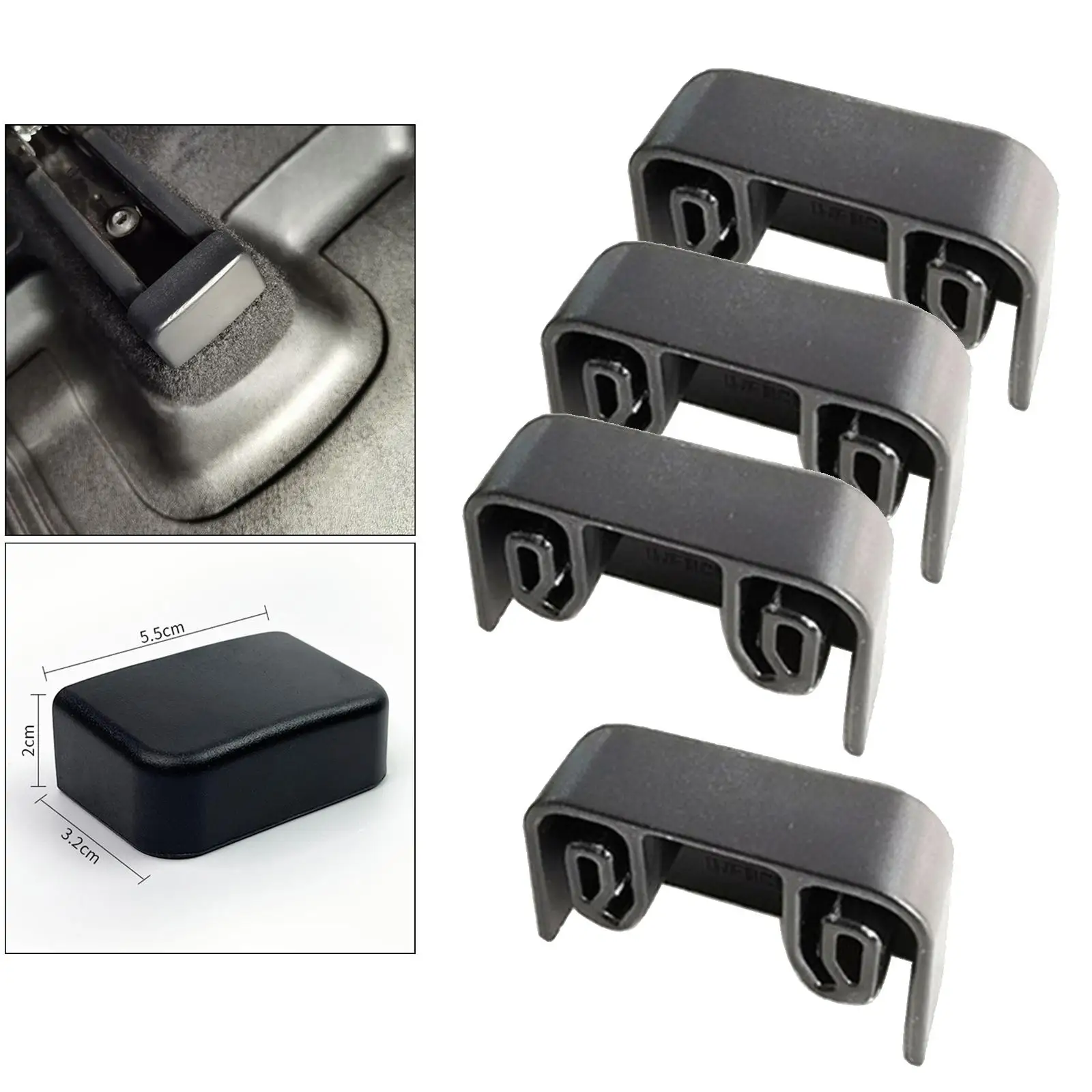 Set of 4 Rear Seat Anti-Kick Plugs Accessories for Tesla Model Y