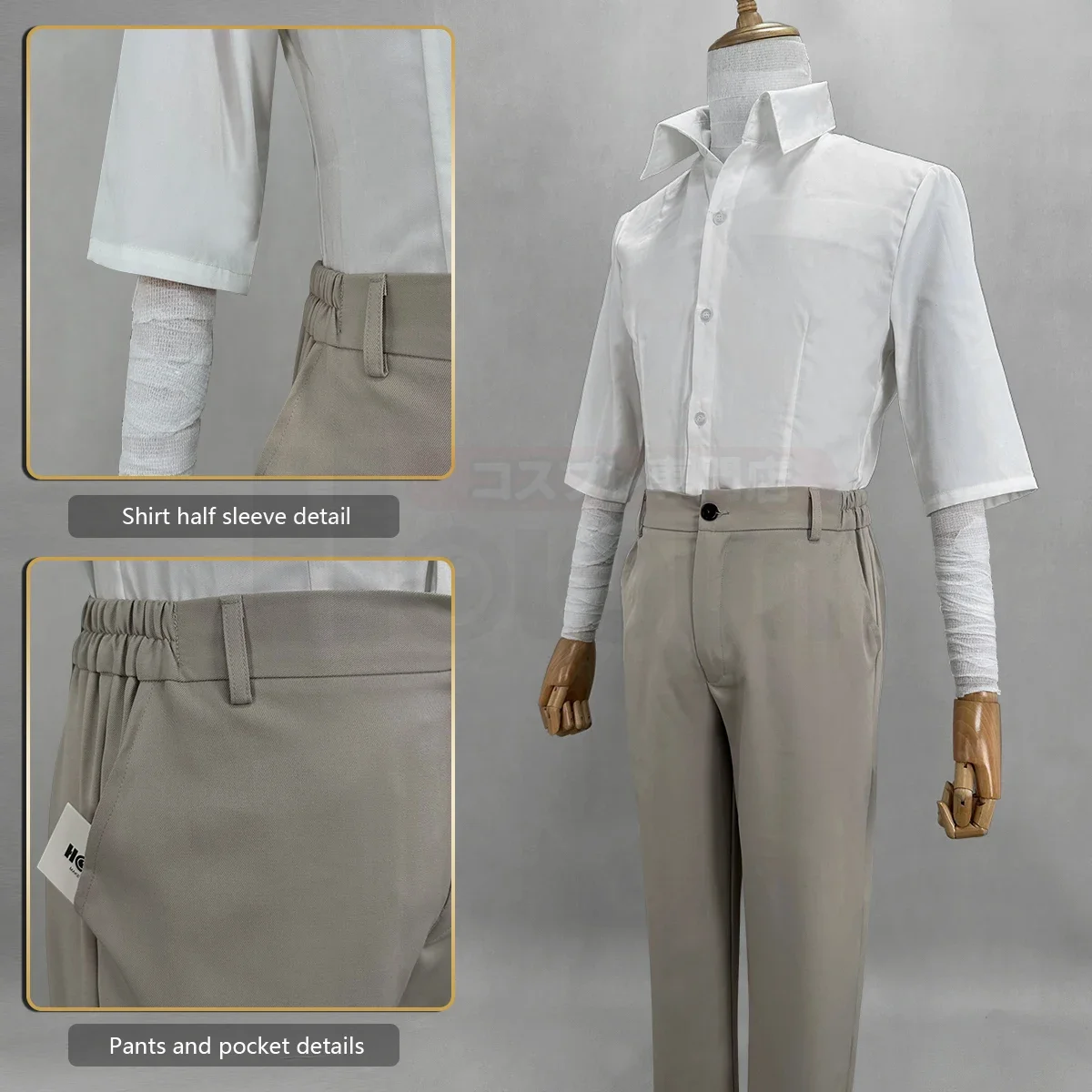 Cosplay Bungo Anime Osamu Dazai Cosplay disfraz peluca forro de gran tamaño abrigo pantalones elásticos chaleco camisa colgante uso diario Cos