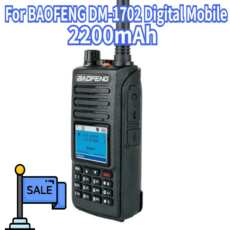 

For BAOFENG DM-1702 Digital Mobile Walkie Talkie Handheld Terminal DM1702 Radio Dual Band DMR Dual Time Slot Two Way Radios