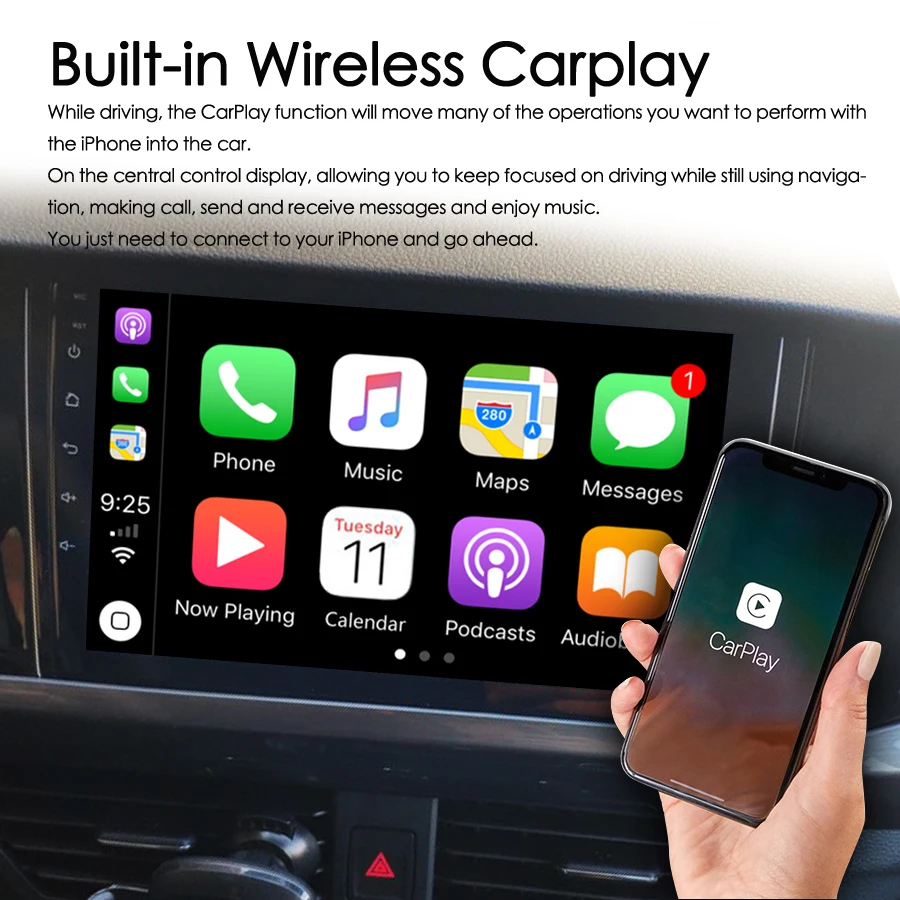 AI Voice Android 13 Car Radio For VW POLO Passat B8 Tiguan Mk2 Golf 7 MK7 VII Multimedia Video Player Stereo GPS CarPlay Device