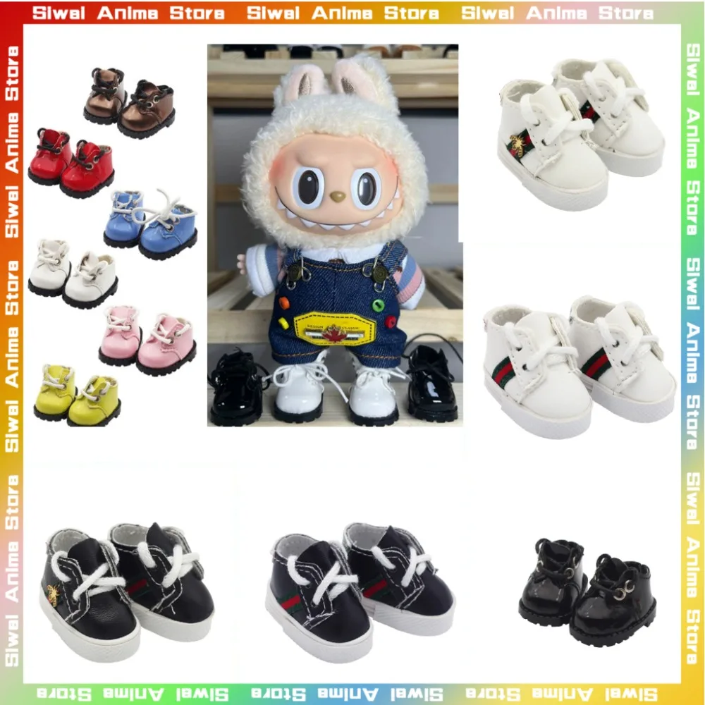 

(Only Shoes) for 17cm Labubu Kawaii V1 V2 Labubu Doll'S Shoes Outfit Accessories Cute Casual Sports Shoes Doll Accessories Gift
