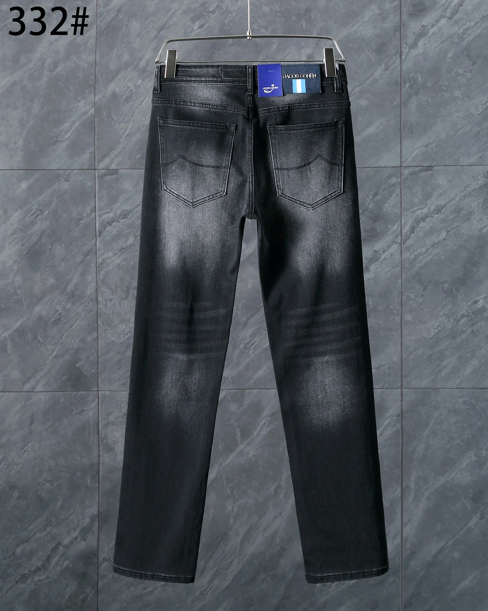 BLLIYOSS 2026 FW New Leisure Jeans Men collection Embroidery Straight Outdoors Pants High-Quality Cowhide card Old Money Style