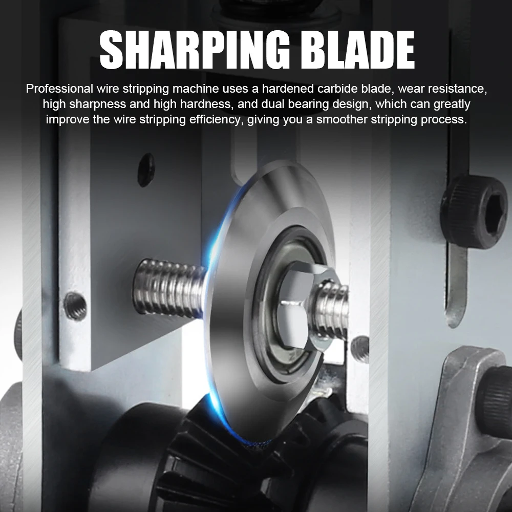 ماكينة تقشير أسلاك الكابلات المنزلية ، أداة تجريد الأسلاك اليدوية ، ماكينة تقشير كهربائية ، استخدام داعم مع مثقاب كهربائي يدوي ، 1-25: