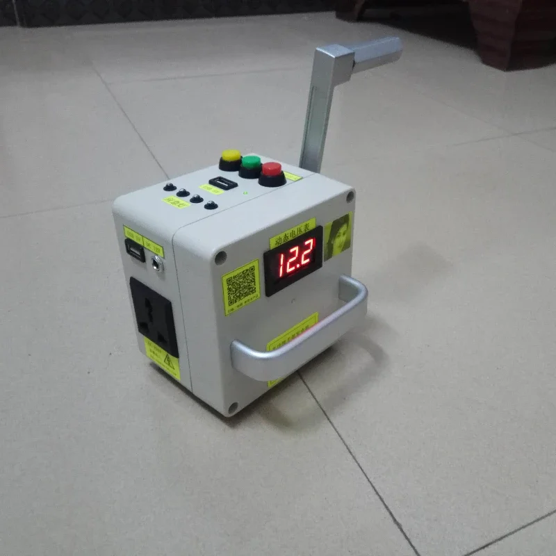 

High-Power Hand-Cranking Outdoor Mobile Phone Notebook Charging Popular Science Design Generator