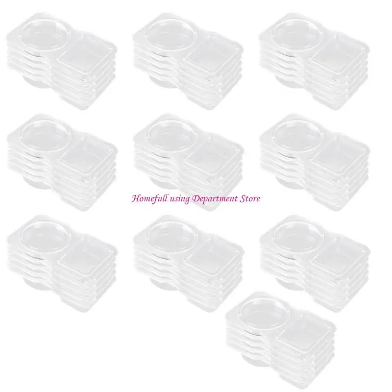  Double Compartment Storage Container for Sauces and Spices Use Dressing Holders