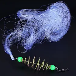 Multi Tamanho Rede de Pesca Luminous Netting, Armadilha Mesh, Fishnet Tackle Design, Spring Shoal, Elenco Redes para Armadilhas de Pesca, 1Pc