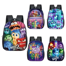 Disney Inside Out 2 Children's Backpack Cartoon Joy Fear Anger Disgust Sadness Printed Travel Large Capacity Storage School Bags