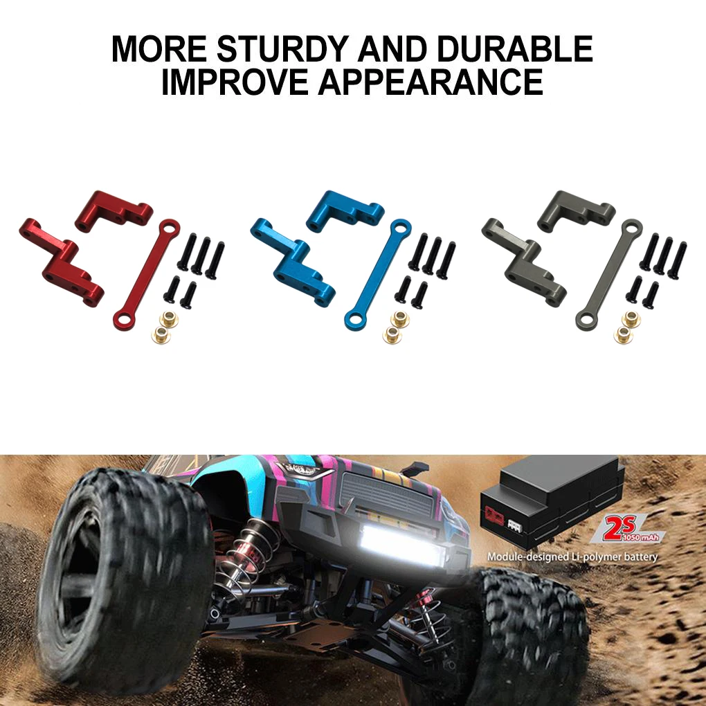 Mjx Hyper Go 16207 16208 16209 16210 Metal Front and Rear Suspension Arm Steering Cup Link Rod Set 1/16 RC Car Upgrade Parts